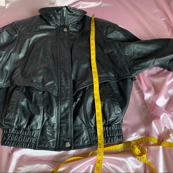 Vintage 90s Wilson’s Leather Bomber Leather Jacket - Picture 5 of 12
